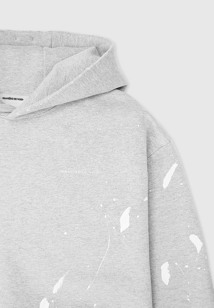 Paint Splatter Distressed Hoodie Grey – THE MILLI